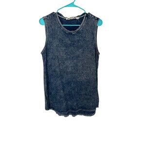 Michael Stars Blue Stone Wash Tank Top OS